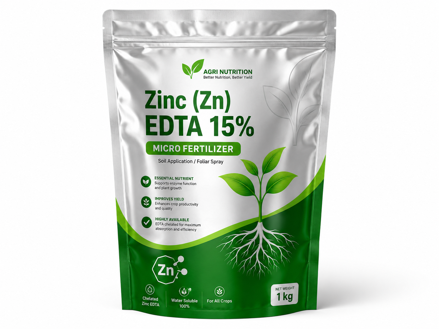 Zinc (Zn) EDTA 15% Micro Fertilizer